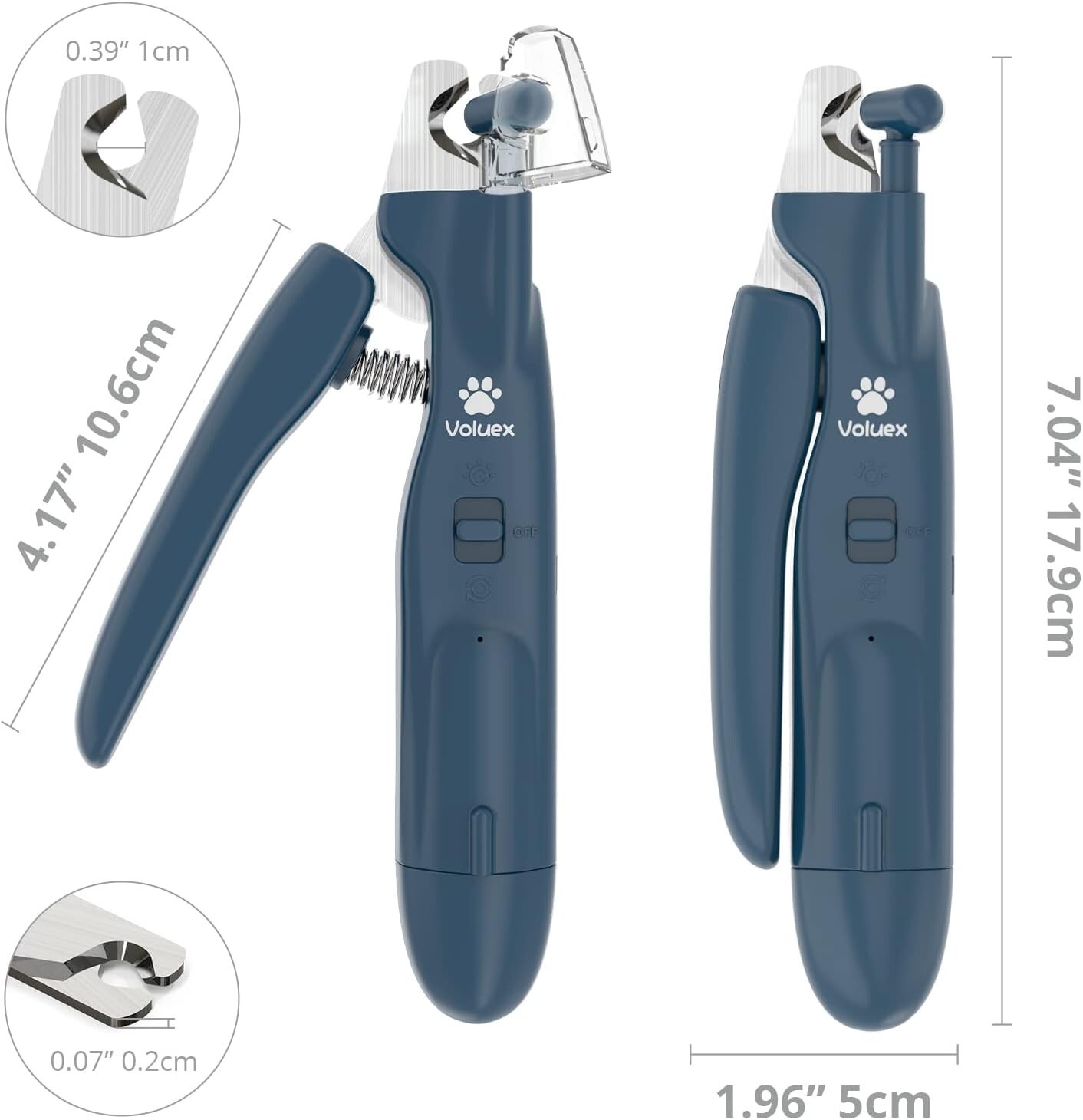 2 in 1 Electric Dog Nail Grinder and Clipper Rechargeable Pet Toenail Clippers