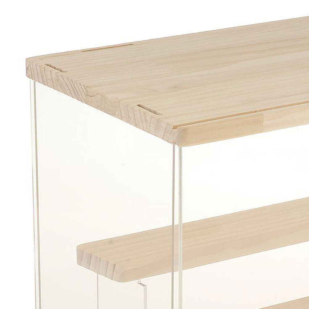 Clear Acrylic Display Case Countertop Box Organizer Stand Dustproof Showcase USA