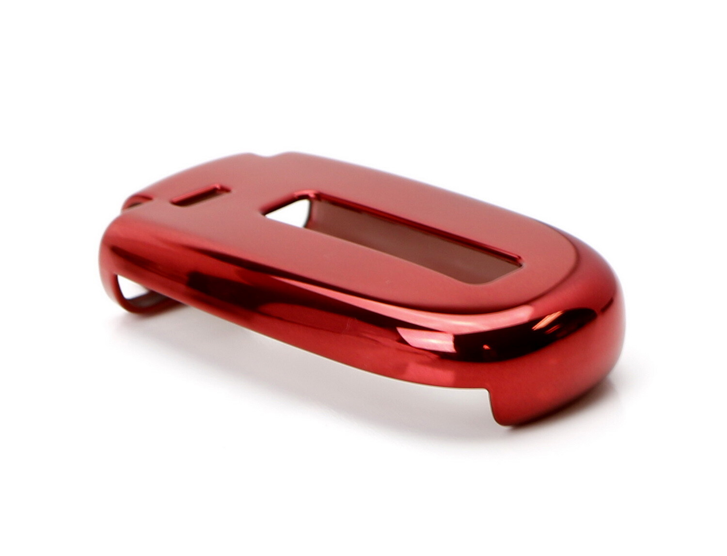 Chrome Red TPU Key Fob Case For Dodge Charger Challenger Jeep Chrysler, etc