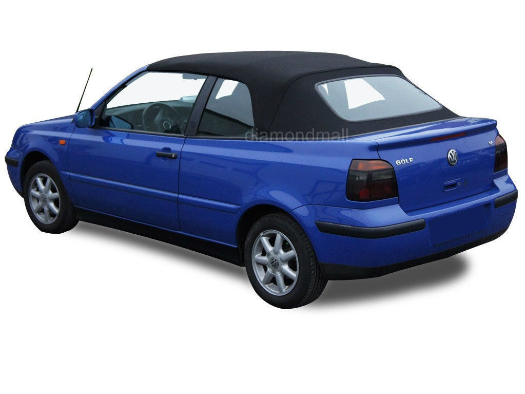 Fits VW Volkswagen Golf Cabrio Cabriolet 1995-01 Convertible Top Black Cloth