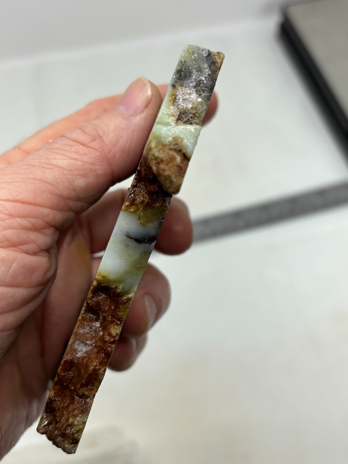 Indo Dendritic Chrysoprase Slab Cabbing Lapidary Collecting Combo Ship Avail