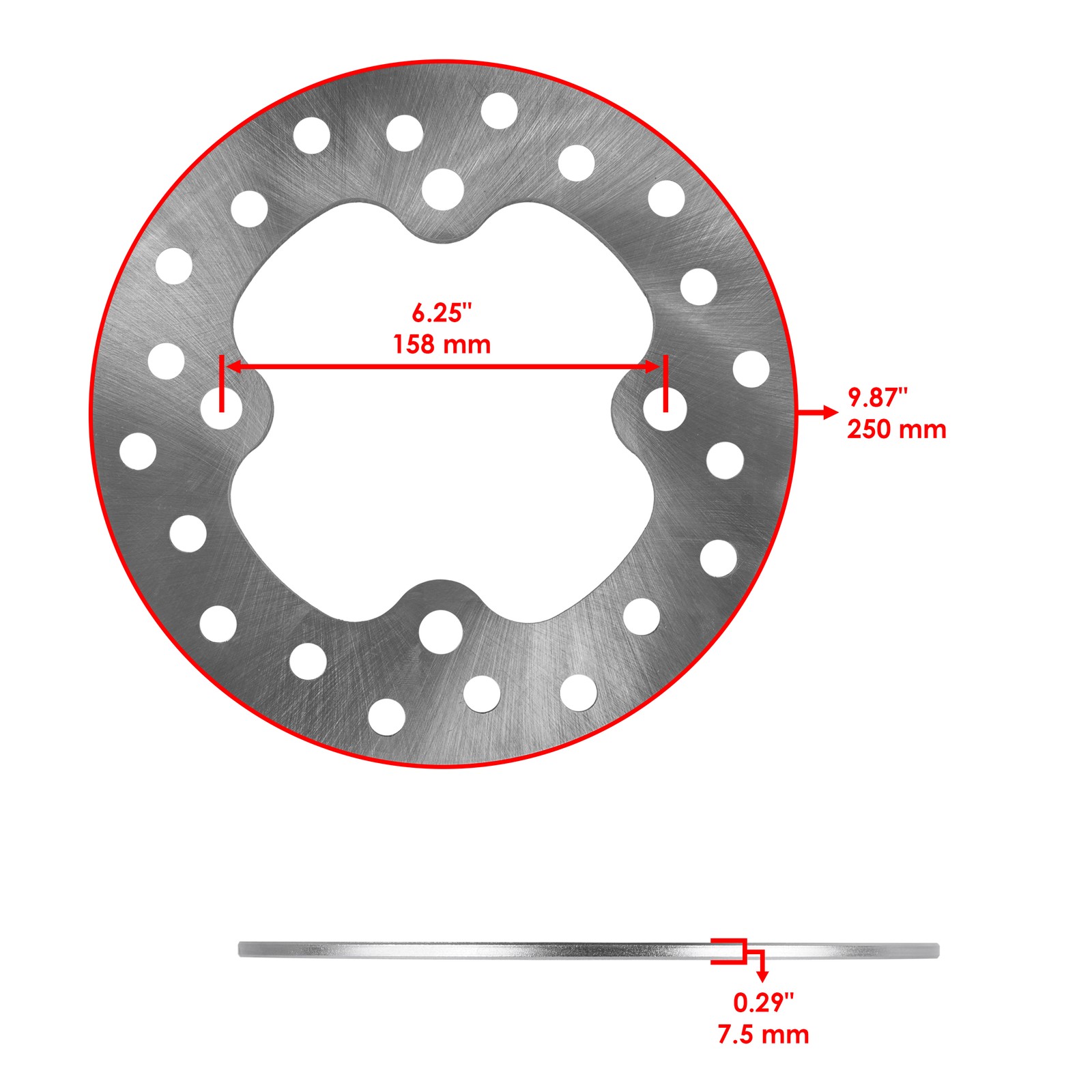 Brake Disc Rotor For Polaris RZR PRO XP Premium / RZR PRO XP Sport / Ultimate 25