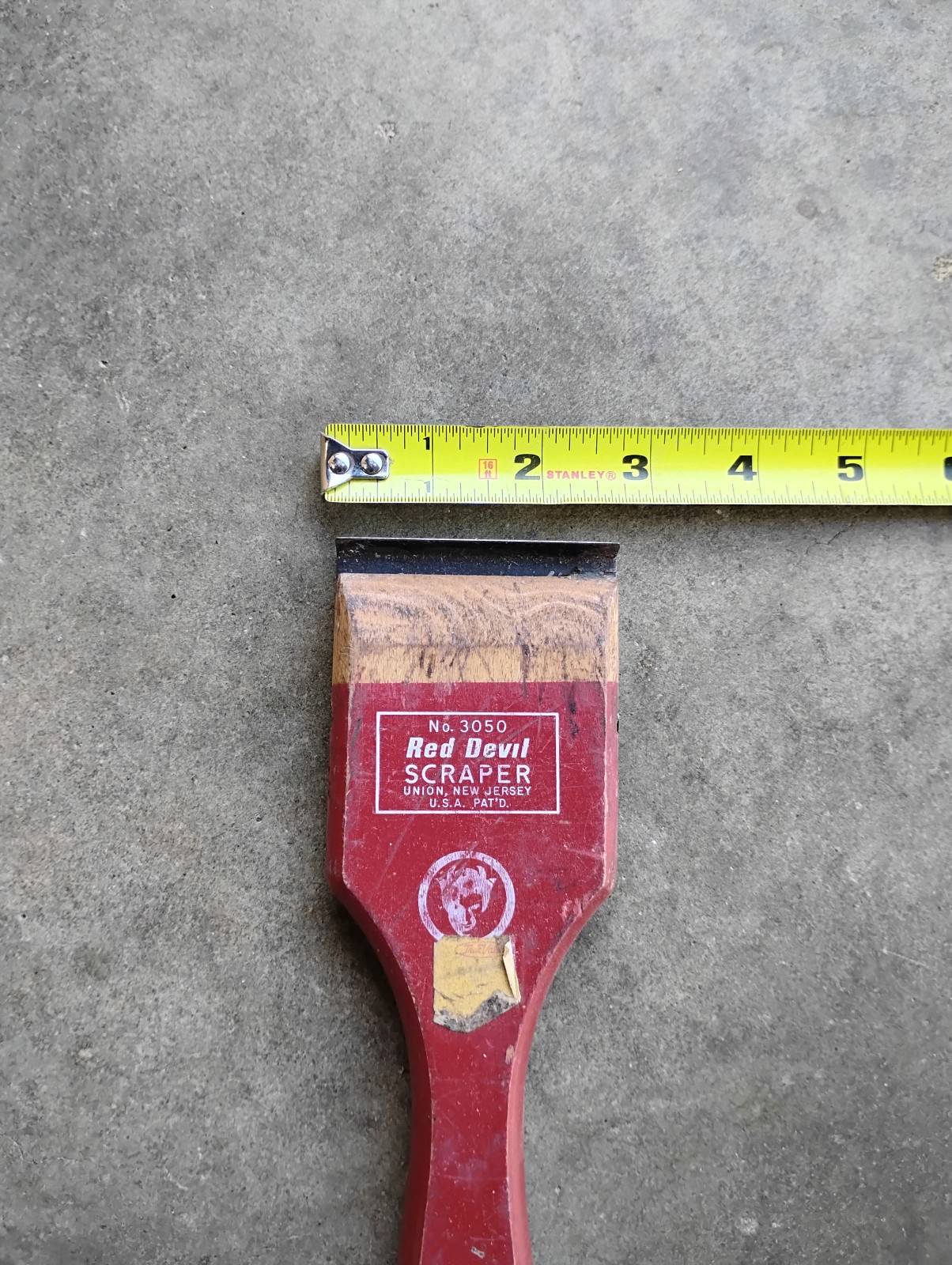 Vintage Red Devil Paint No.3050 Scraper 2-1/2" Blade USA