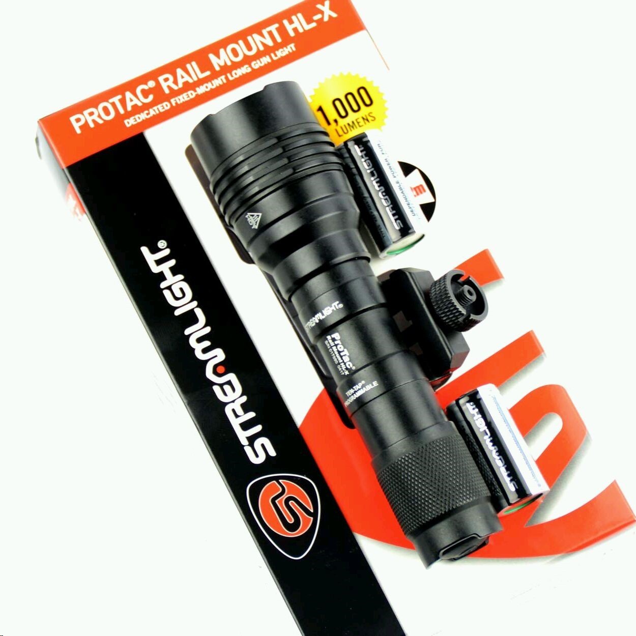 Streamlight 88066 ProTac Rail Mount HL-X Fixed Mount Ten Tap, 1000 Lumens, Black