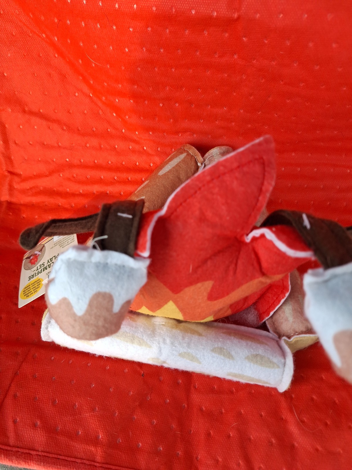 5 Piece Plush Pretend Campfire Smores Felt Play Set Kids Toys Play 2 Qty Lot