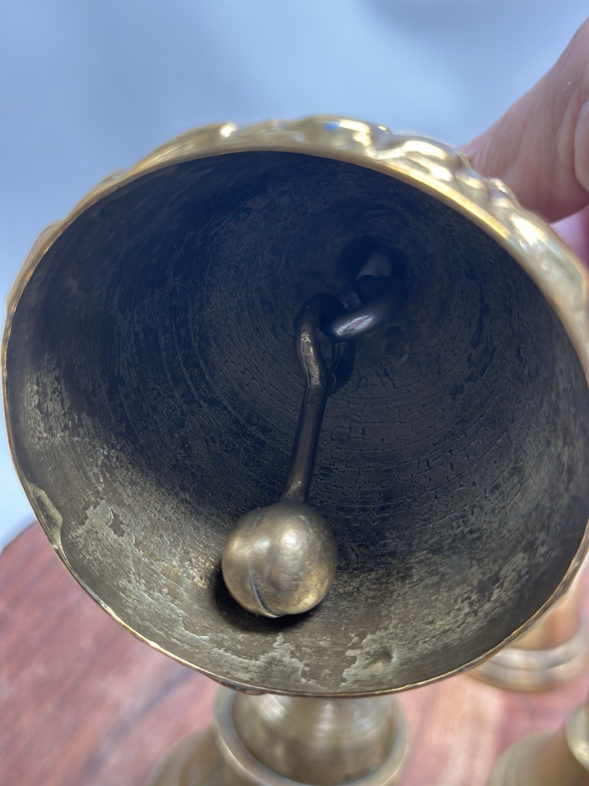 Vintage Bell England Brass Victorian Frog Woman Bell Collection 5 Lot