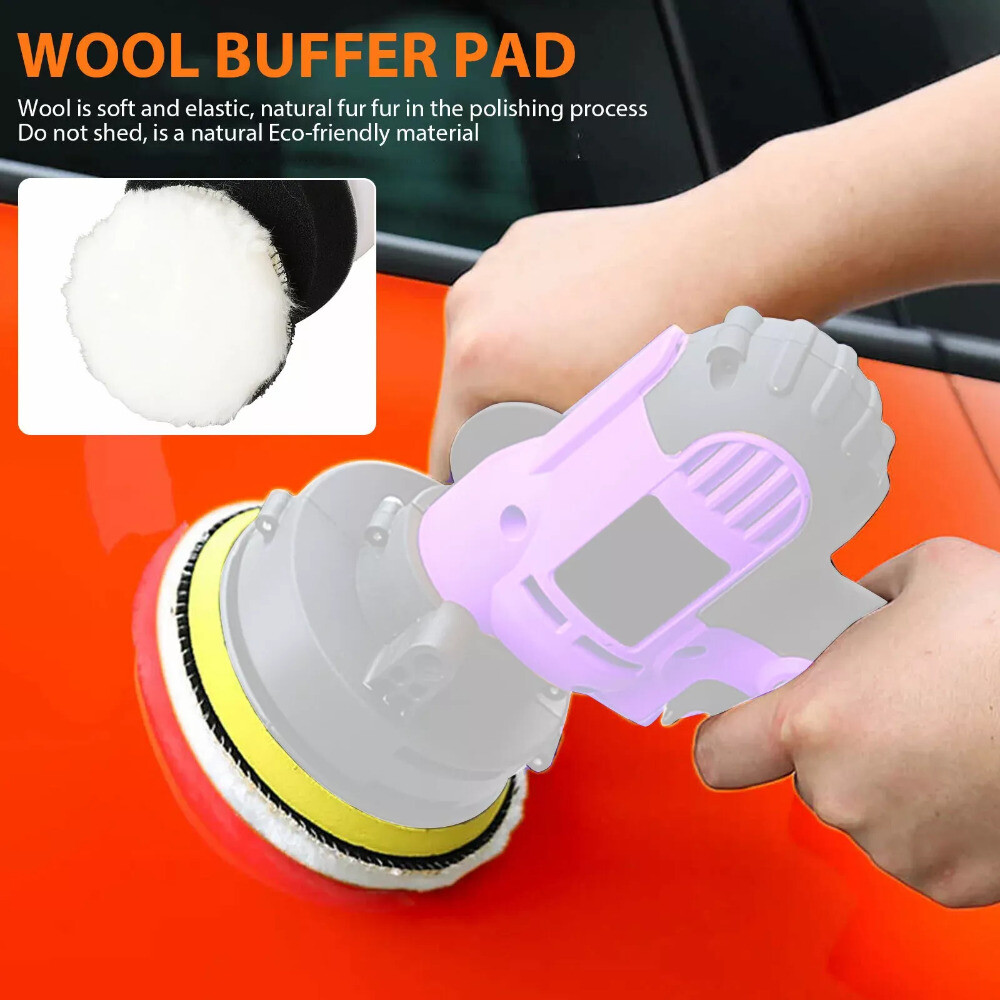 31PCS Foam Drill Polishing Pads Kit Car Hub Waxing Buffing Wheel Polisher 3"