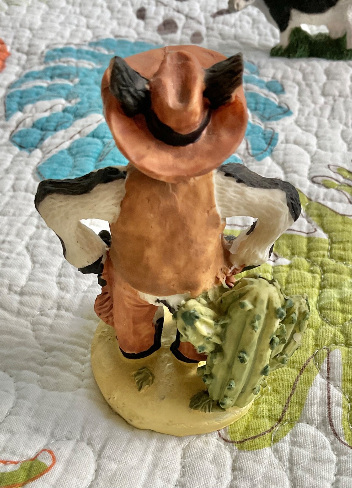 Lot of 9 Random Resin Cow Figurines, 1-3.5"!