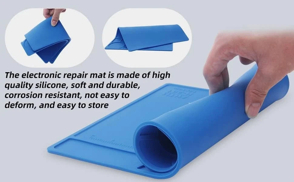 Phone Repair Silicone Pad Magnetic Work Mat Heat Insulation Soldering Iron Plat