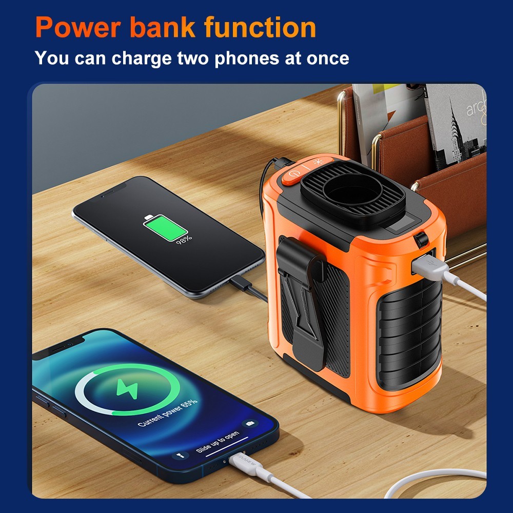 Personal Portable Waist Clip Fan USB Rechargeable Neck Hanging Air Conditioner