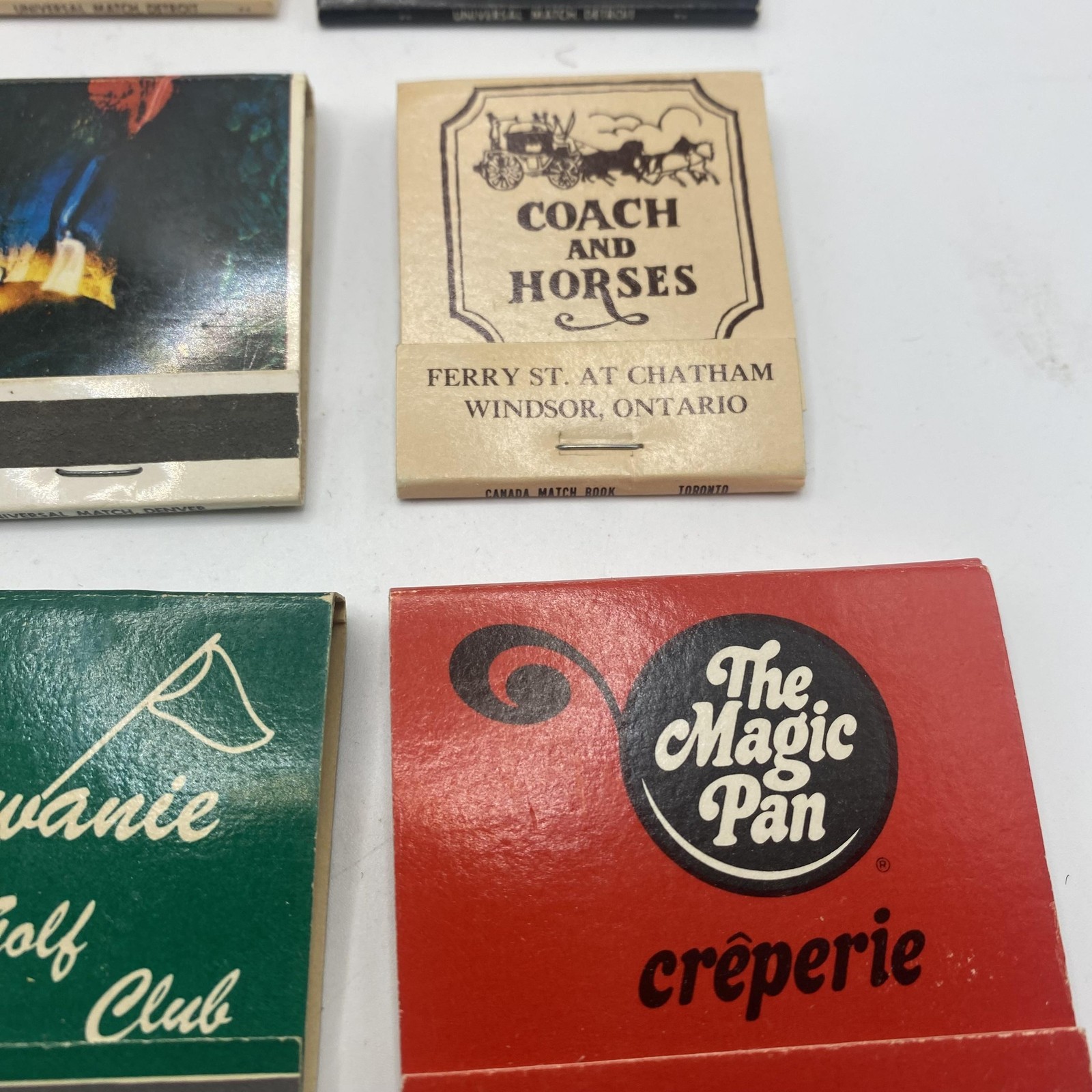 Vintage Assorted Restaurant Advertising Matchbooks Lot 12 Hawaii Michigan Golf