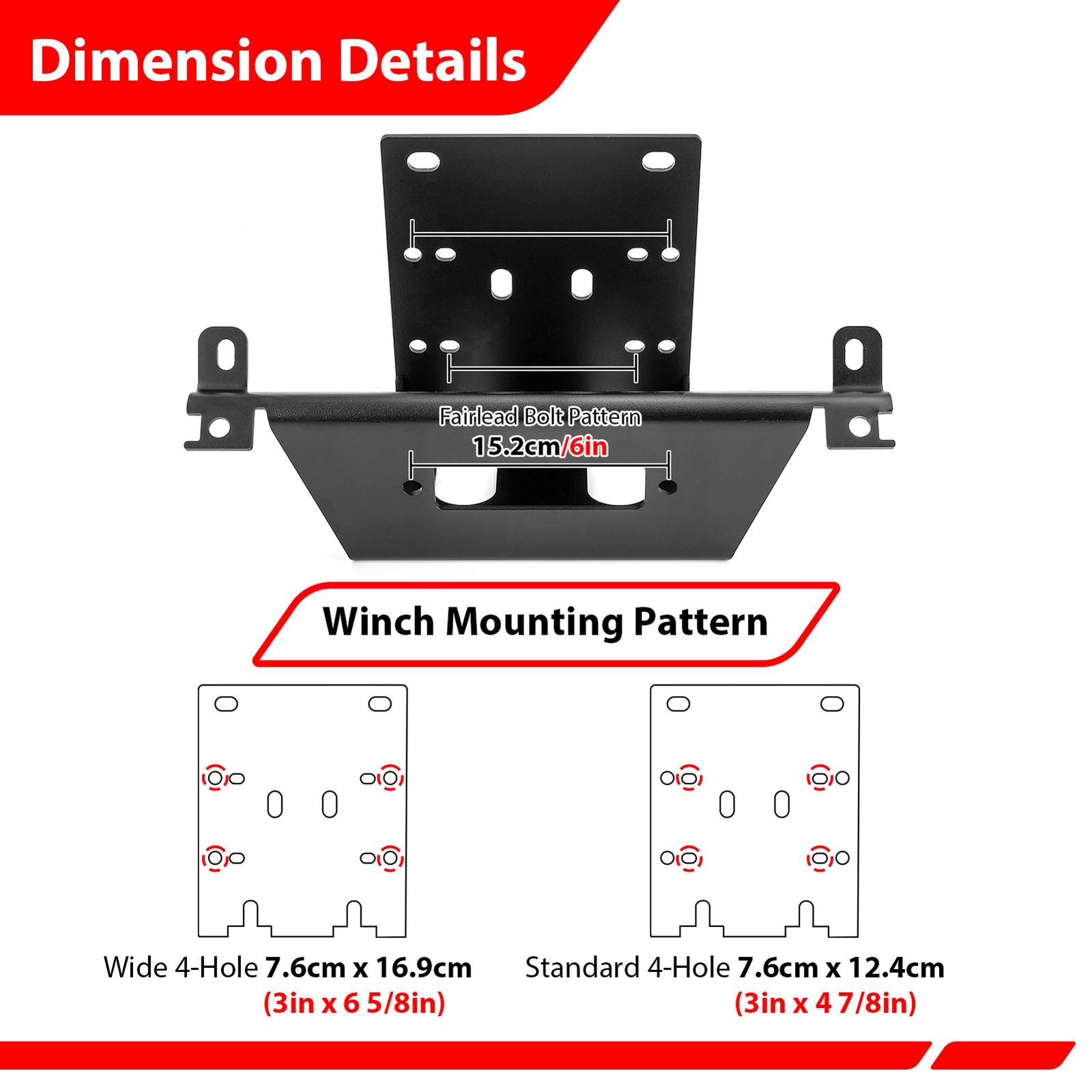 No Drill Winch Mounting Plate For Can Am Maverick X3/X3 Max 2017-2025