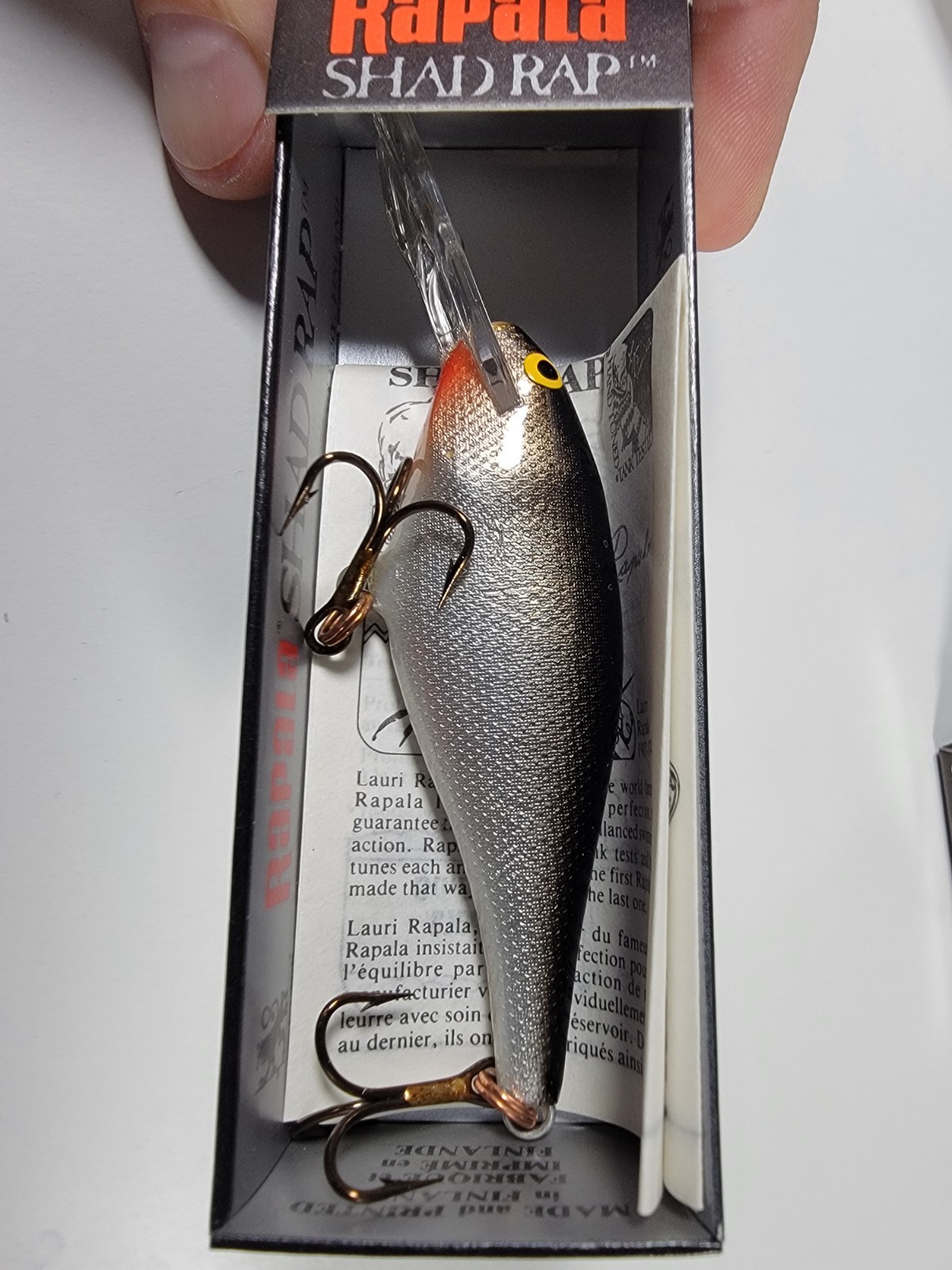 Lot Of 3 NEW Vintage Rapala Fishing Lures Boxes Shad Rap FREE shipping