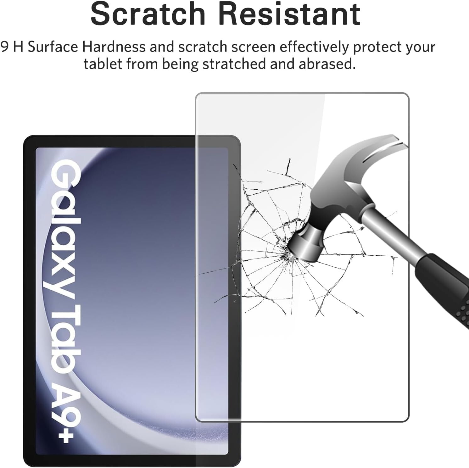 (2 Pack) Samsung Galaxy Tab A9 Plus / A9+ 5G 11" Screen Protector Tempered Glass