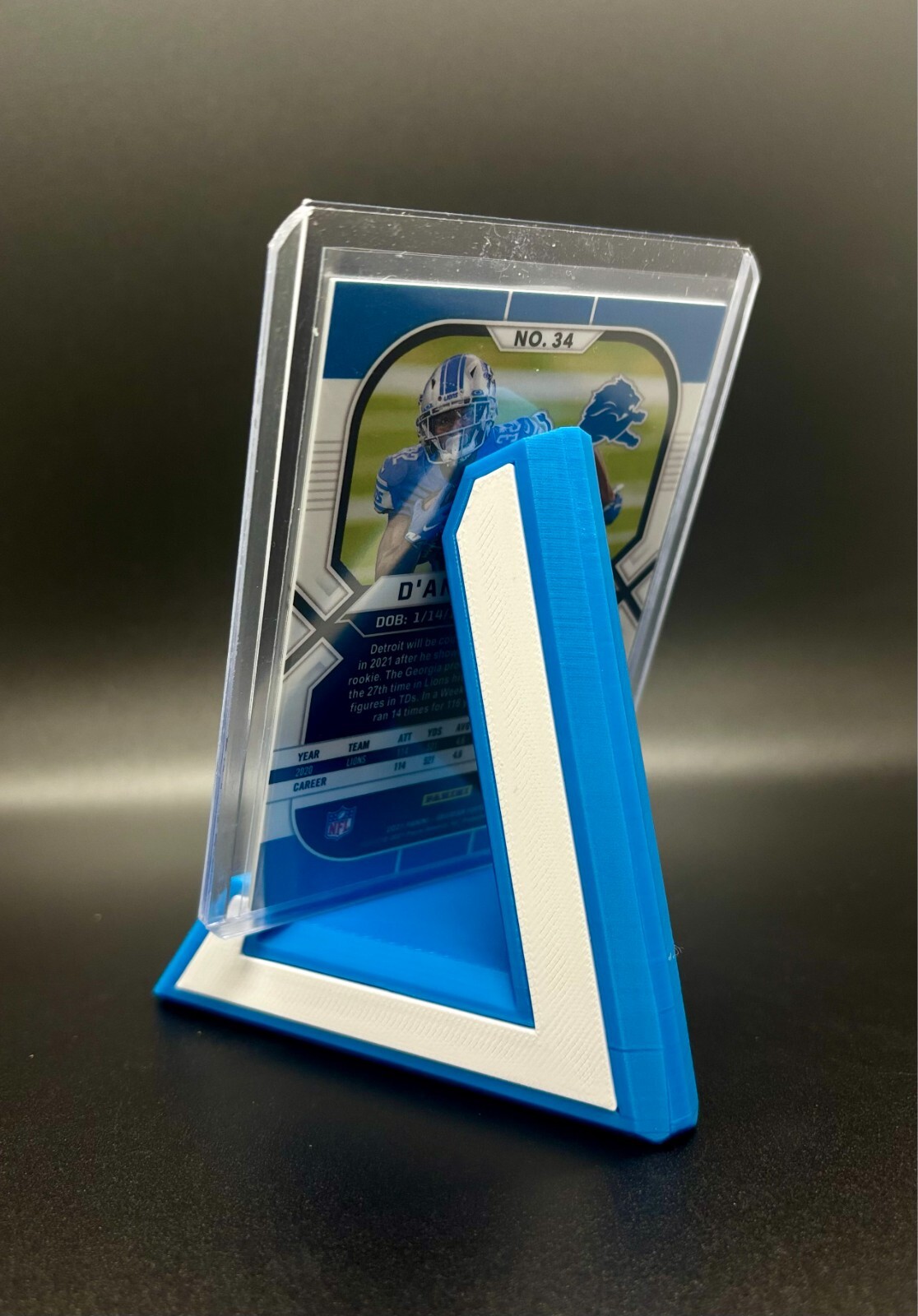 Personalized Sports/Trading Card Display Stand - Add Favorite Team, Name, City