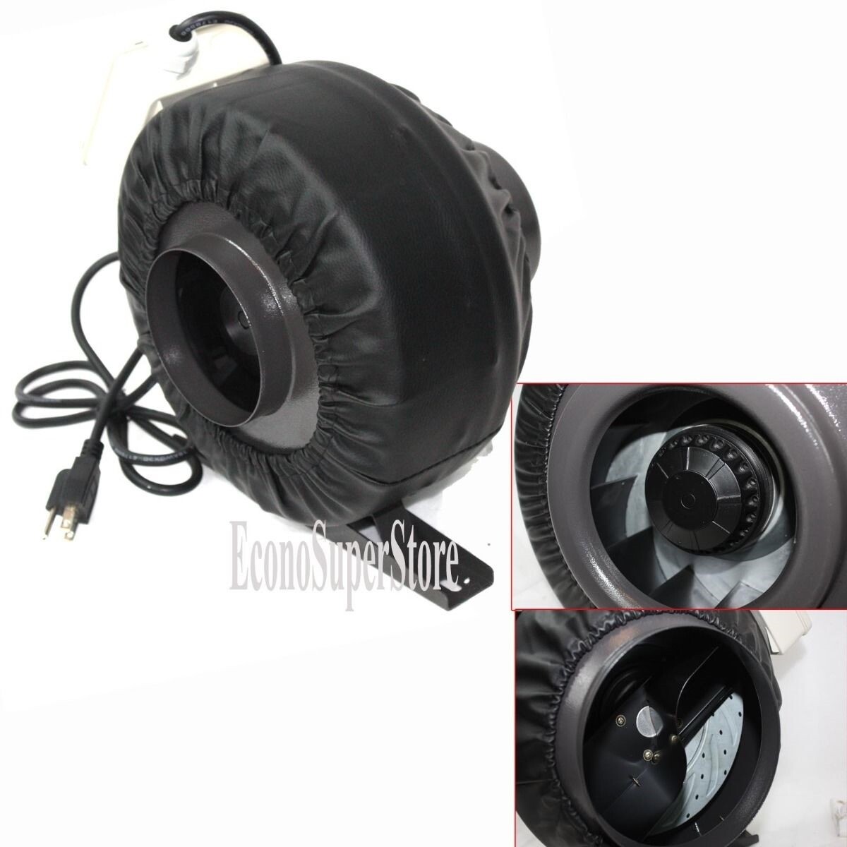 8"x 40" Carbon Filter & 720 CFM 8" Inline Fan Air Blower Odor Control Scrubber