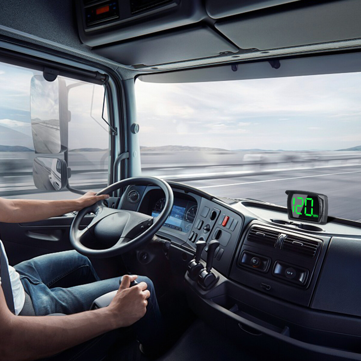 Digital GPS Speedometer HUD Car Truck Motorcycle Head Up Display Odometer MPH