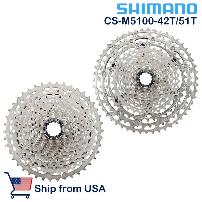 Shimano DEORE CS M5100 Cassette Sprocket 11 Speed 11T-42T 11T-51T Mountain Bike