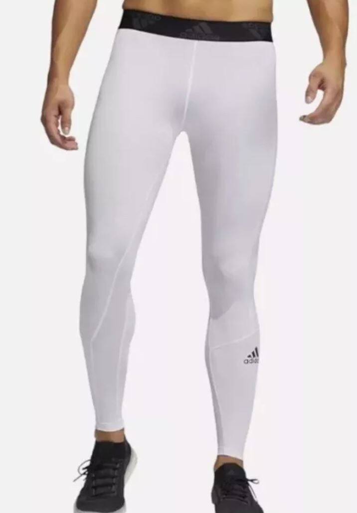 NEW MEN'S ADIDAS  TECHFIT COMPRESSION LONG TIGHTS  ~ SIZE SMALL  #GL9874
