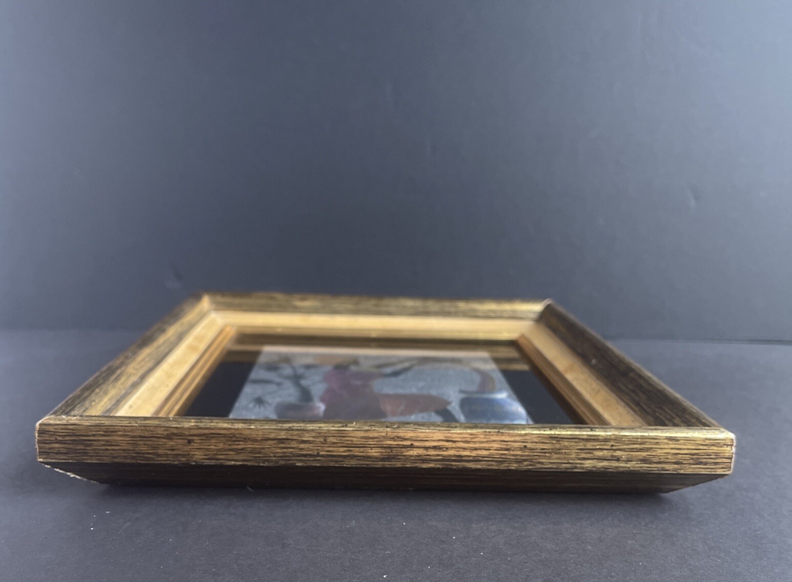 Vintage African American Foil Artwork w/ Wood Frame - Wall Decor Collectable