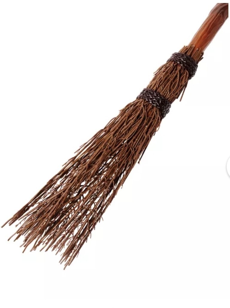 36" PLASTIC WITCH WIZARD BROOM KIDS SIZE, HALLOWEEN COSTUME PROP COSPLAY
