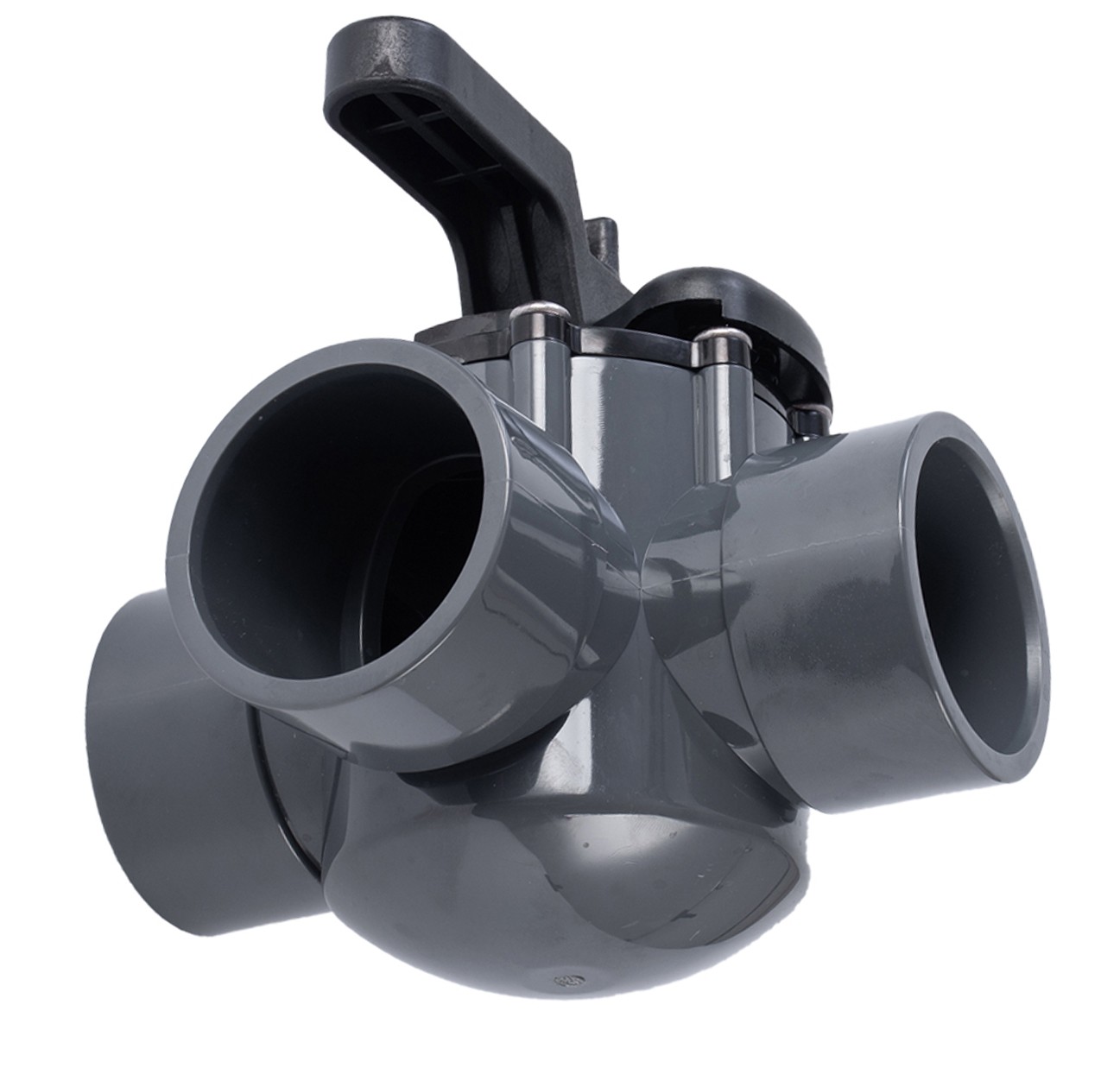 For Pentair 263028 Three Port Diverter Valve with 2" PVC Pipe - Grey
