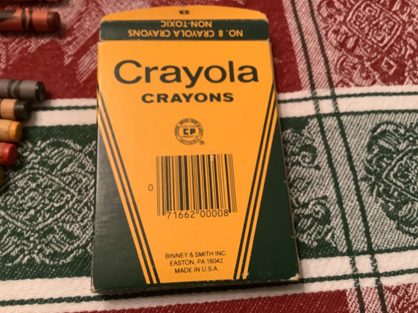 Vintage 8 Retired Discontinued Crayola Crayons 1970s Binney Smith in box plus 3