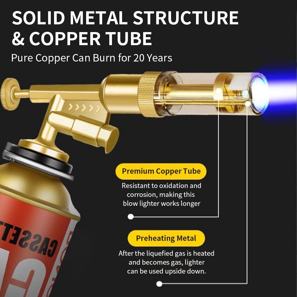 Yaesina Kitchen Butane Torch Culinary Blow Torch Lighter (Butane Not Included)