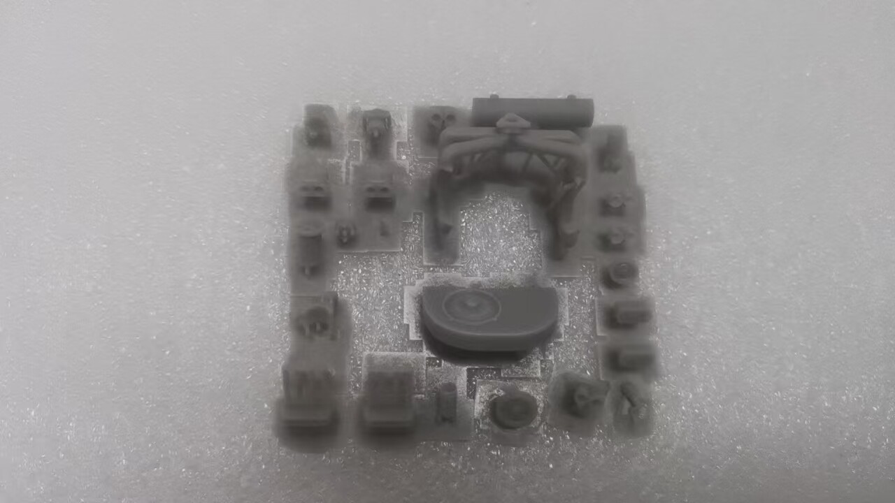 Resin 3D Printed Volkswagen Beetle Engine Kit 1:24 Unpainted Model Toys