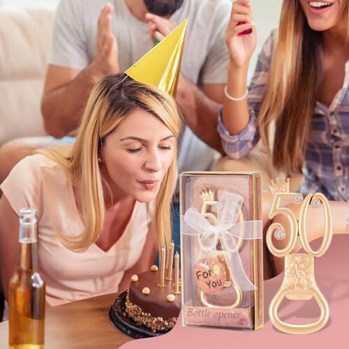 Packs 50th Bottle Opener, Gifts for 50th Birthday Party 50th-Anniversary 24