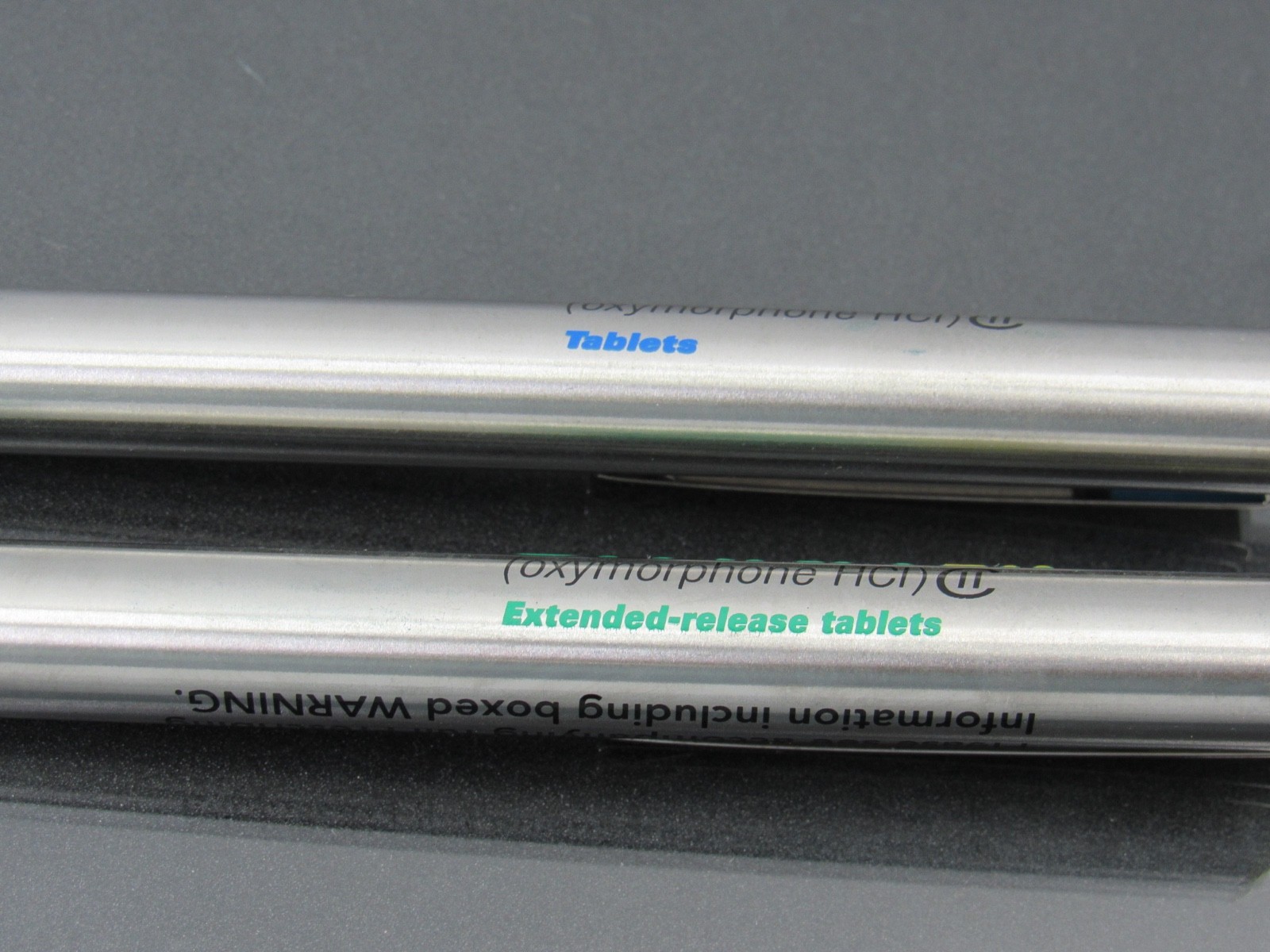 Opana Oxymorphone CII Metal PENS Boxed Set Drug Rep Pharmaceutical Promo HTF