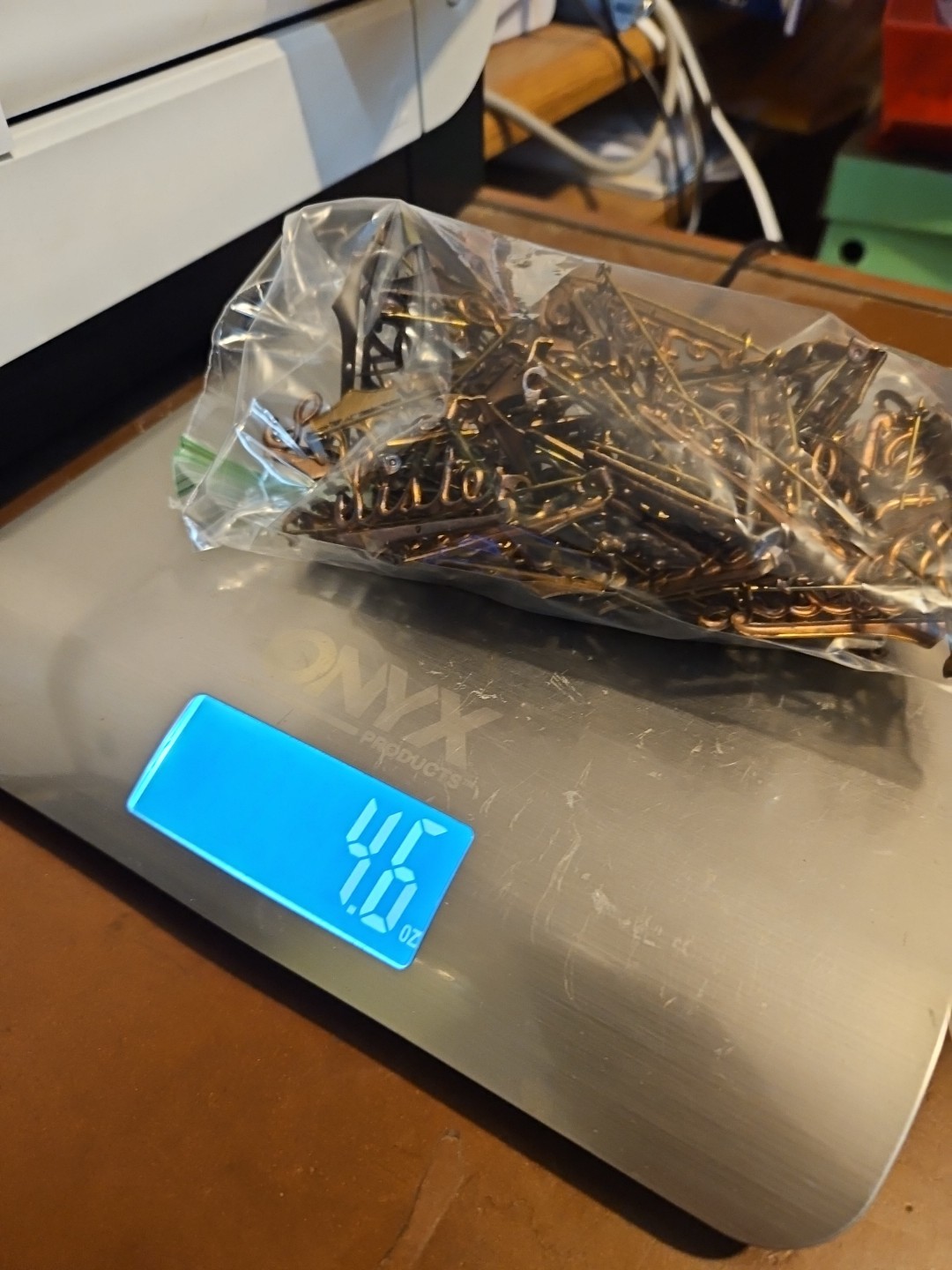 Lot Of 58 Sister Pins France Vintage 60s Brass Stampings Findings Jewelry