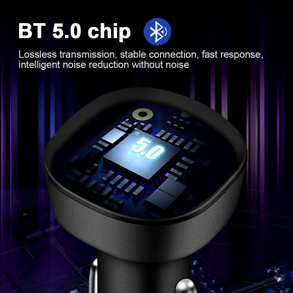 Cigarette Lighter Car Bluetooth FM Transmitter Radio Adapter 2 USB Charger