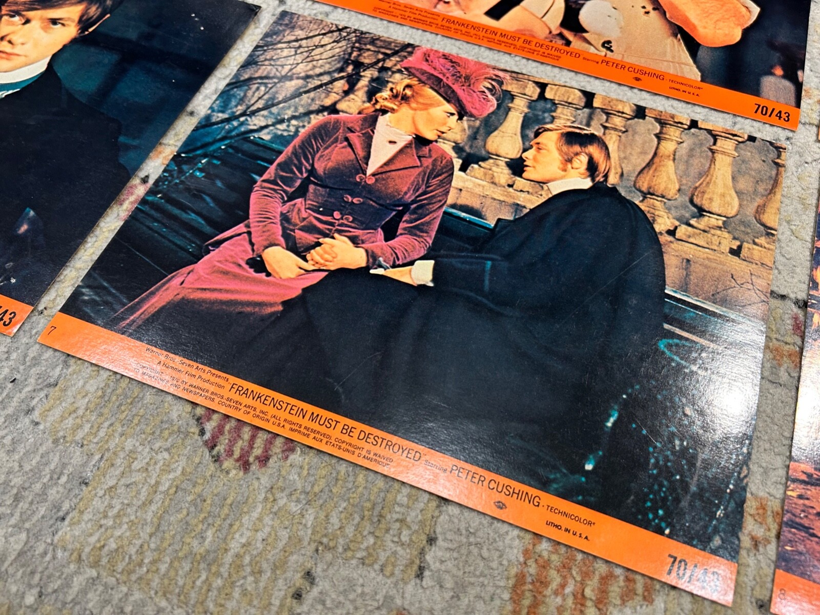 1970 Frankenstein Must Be Destroyed - 8x10 Lobby Card Set - Peter Cushing