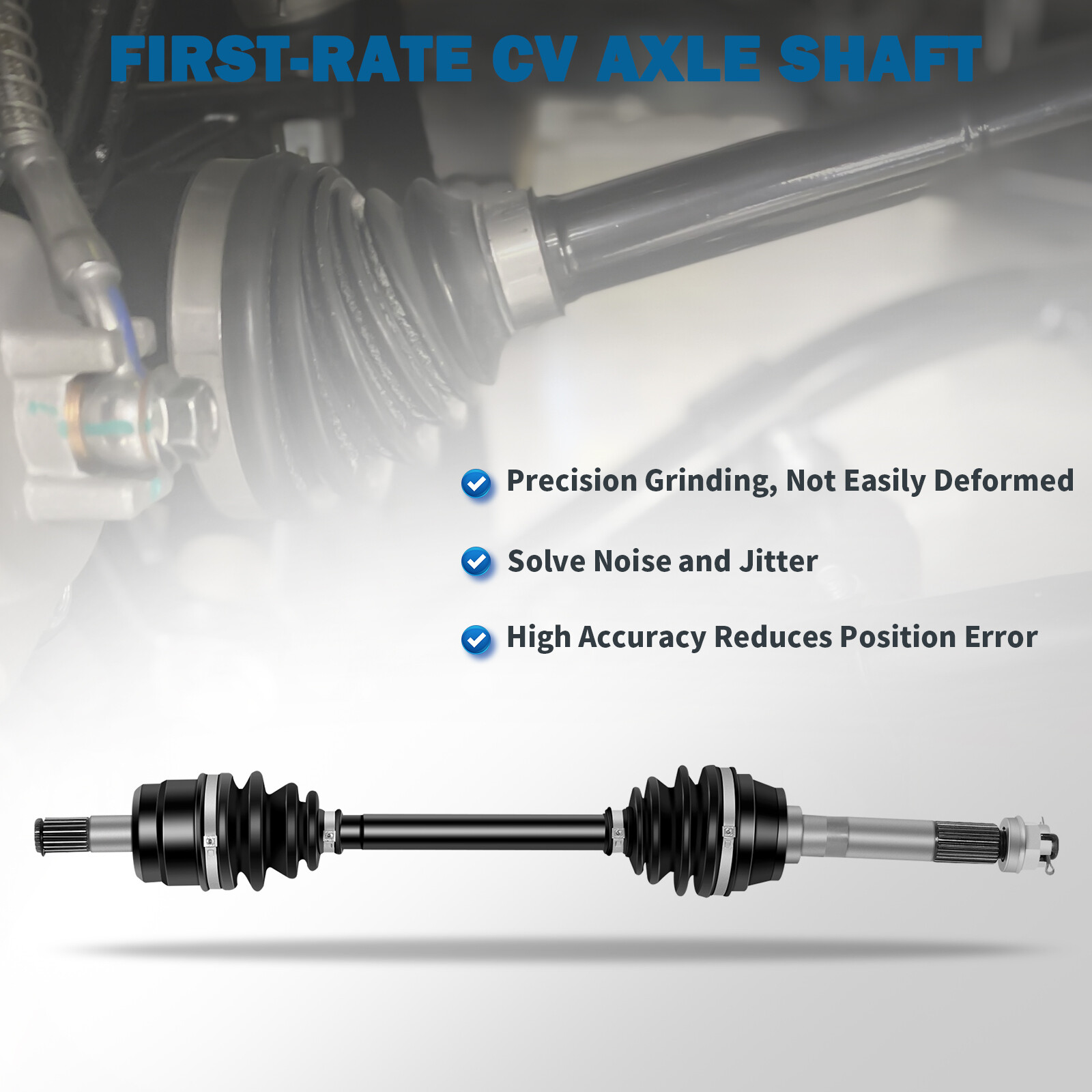 Pair Front CV Axle Assembly For Kawasaki Mule 610 KAF400A KAF400C 4x4 2005-2009