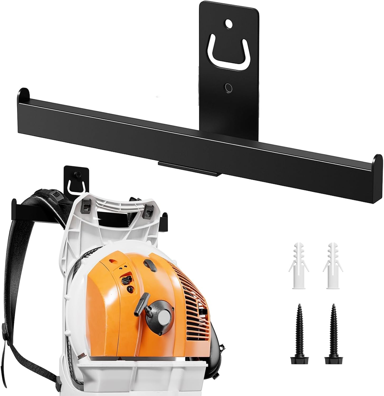 Backpack Leaf Blower Hanger, Sprayer Wall Mount,Heary Black 1 Pack