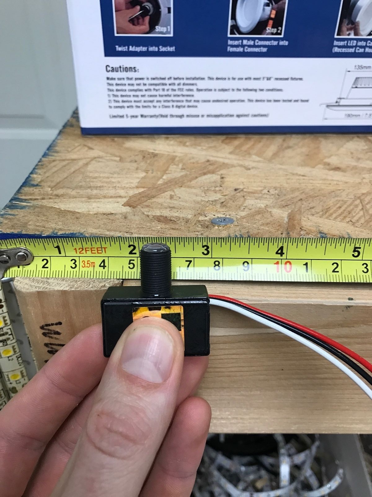 Photocell Dusk to Dawn Flush Mount Button Photo Control Eye 120V Waterproof UL