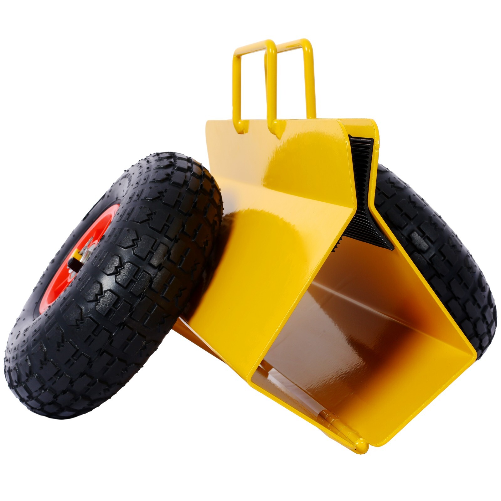 Heavy Duty Panel Dolly Slab Dolly Cart w/ Handle & 10" Peneumatic Tires Wheels