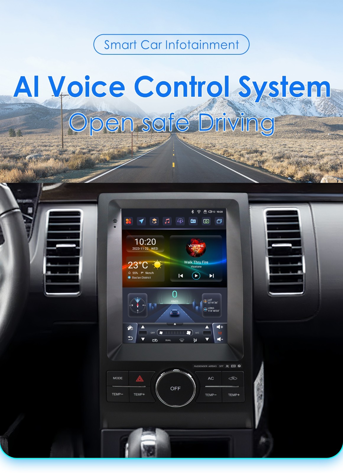 For Ford Taurus 2011-2019 Android 14 CarPlay Car Stereo Radio GPS 2G+32G FM RDS