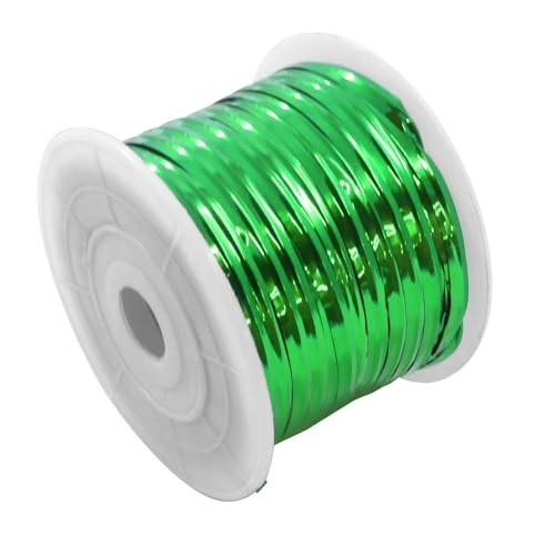 100 Yards Metallic Twist Ties Roll - 4mm Plant Garden Twist Ties Bread, Green
