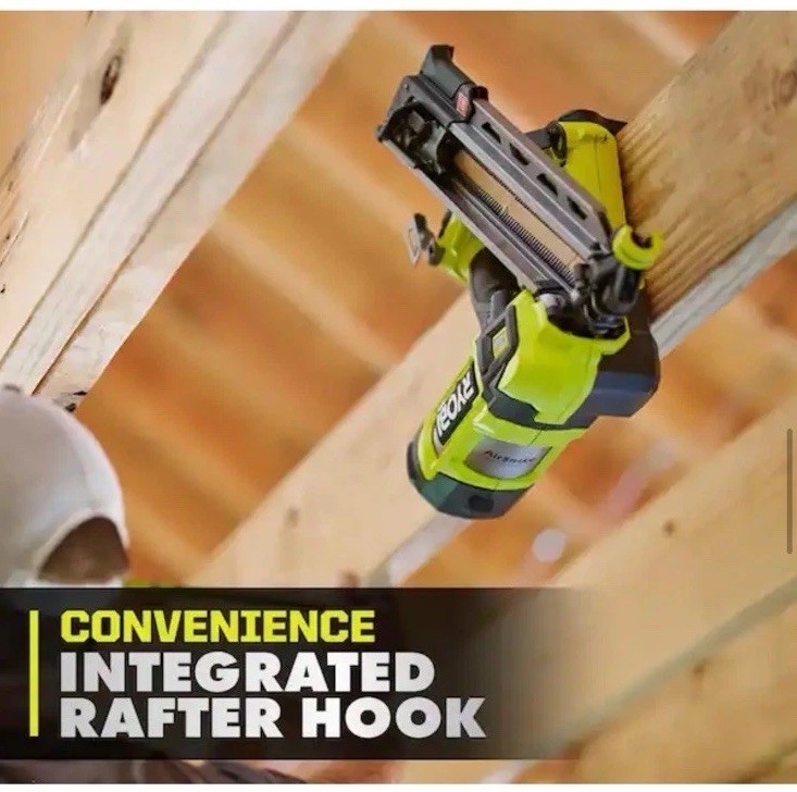 **New RYOBI 18V Brushless Cordless AirStrike 30° Framing Nailer Tool Only