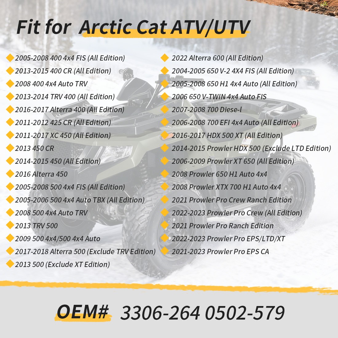 Actuator Front Differential For Arctic Cat 400 500 ATV 2WD/4WD 0502-579 3306-264