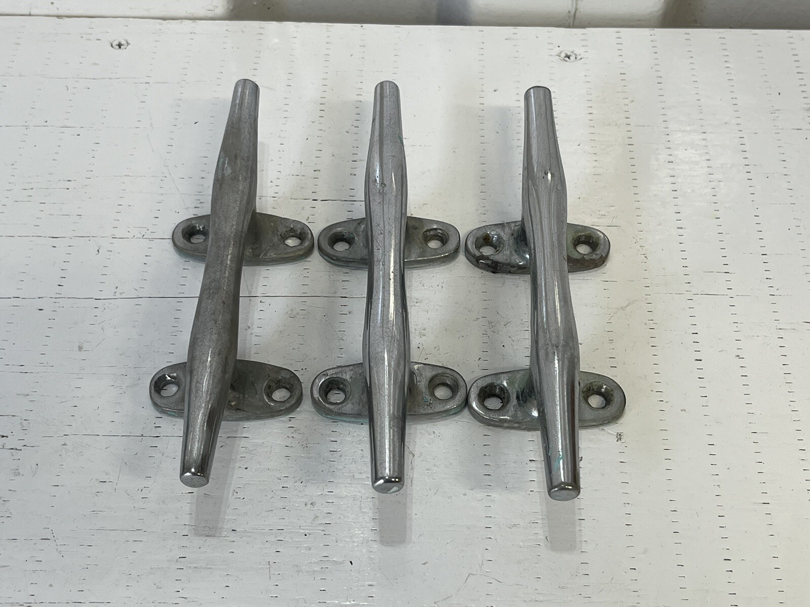 Chromed Brass Boat Cleat Herreshoff Cleat 8” Long