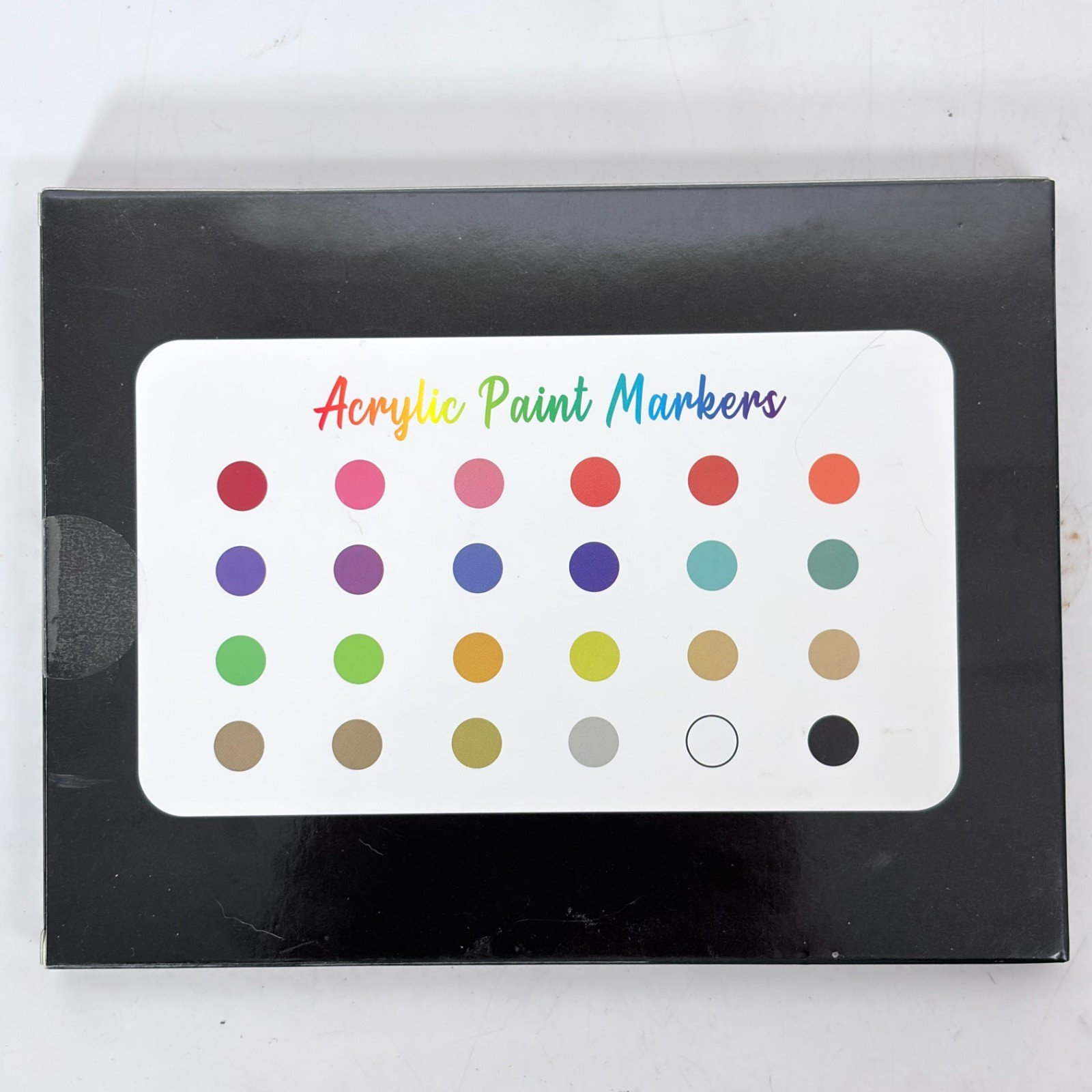 Acrylic Paint Marker Pens Set Brush/Fine Dual Tip Permanent Waterproof Opaque