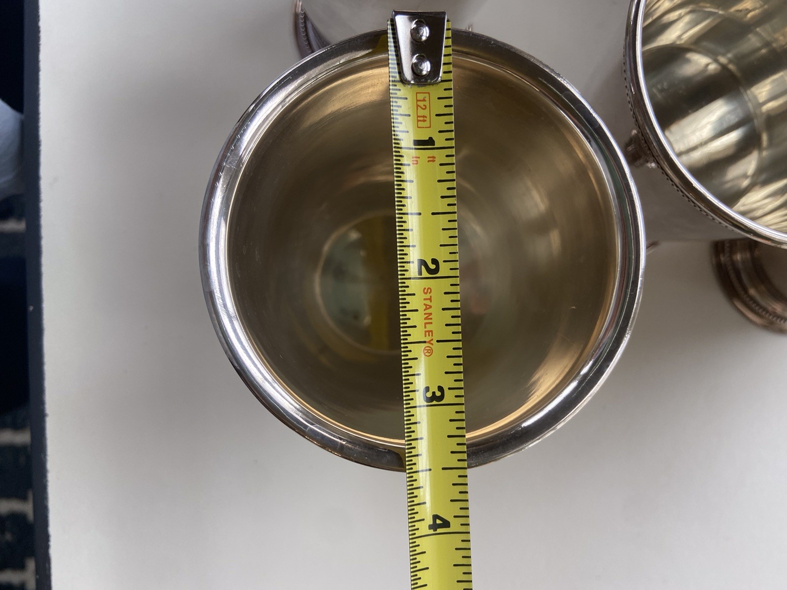 Patrick Henry Silver Plate Mint Julep Cups Beaded Band Exeter Crown Mark Lot 7