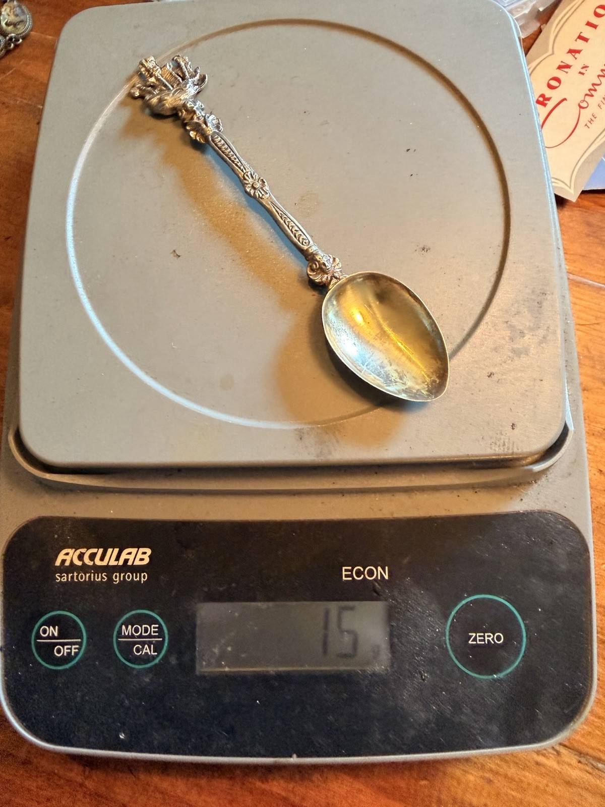 Set of 12 Antique vintage Italian demitasse spoons.