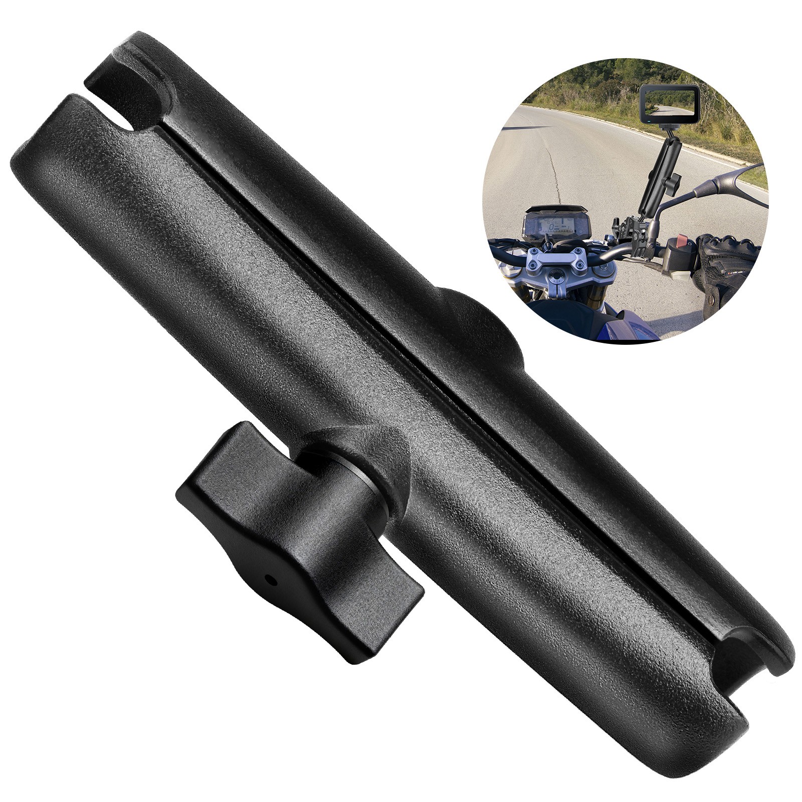 Double Socket Arm for RAM Mounts Camera Extension Arm 1" Ball Head Mount Adapter