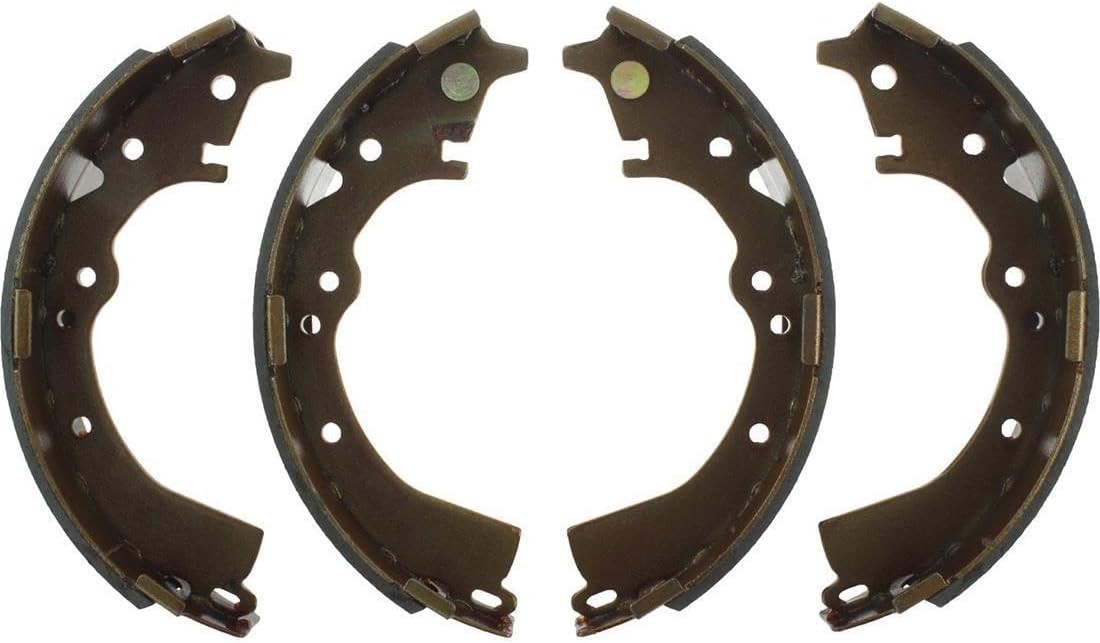 4X Brake Pad Front Brake Pads & Rear Drum Brake Shoes Replacement fits Toyota