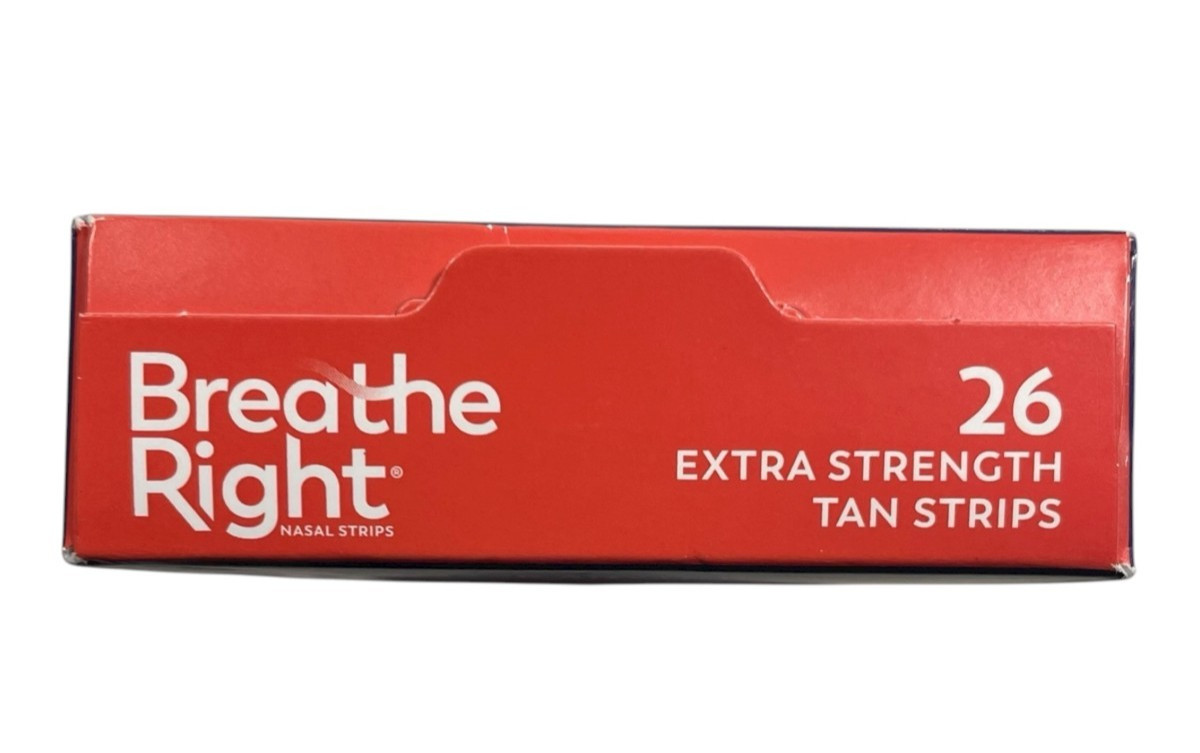 Breathe Right Nasal Strips - Tan - 2 PACK - 26 strips in each - Exp 09/28