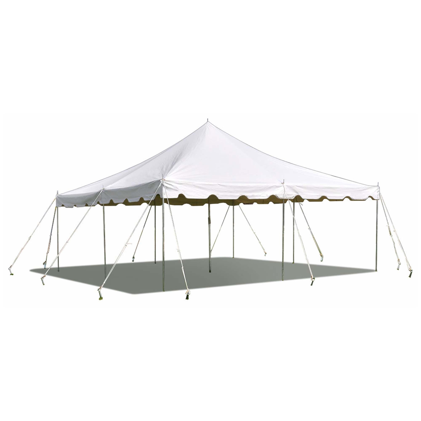 Weekender Pole Tent 20x20 White Canopy Event Wedding Party Backyard Gazebo